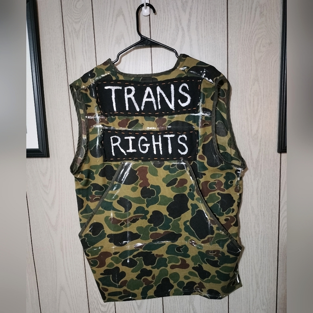 Trans Rights Camo Hunting Vest